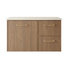 Hamilton 900mm Wall Hung Single Vanity with Solid Surface Countertop